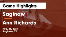 Saginaw  vs Ann Richards  Game Highlights - Aug. 26, 2021