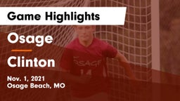 Osage  vs Clinton  Game Highlights - Nov. 1, 2021