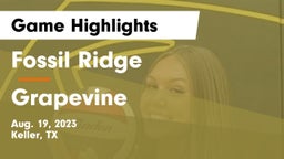 Fossil Ridge  vs Grapevine  Game Highlights - Aug. 19, 2023