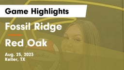 Fossil Ridge  vs Red Oak  Game Highlights - Aug. 25, 2023