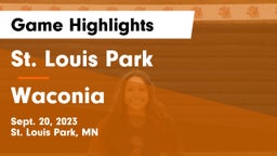 St. Louis Park  vs Waconia  Game Highlights - Sept. 20, 2023