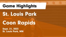 St. Louis Park  vs Coon Rapids  Game Highlights - Sept. 21, 2023