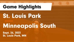 St. Louis Park  vs Minneapolis South  Game Highlights - Sept. 26, 2023