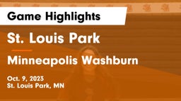 St. Louis Park  vs Minneapolis Washburn  Game Highlights - Oct. 9, 2023
