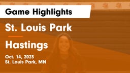 St. Louis Park  vs Hastings  Game Highlights - Oct. 14, 2023