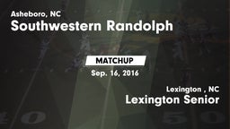 Matchup: Southwestern vs. Lexington Senior  2016