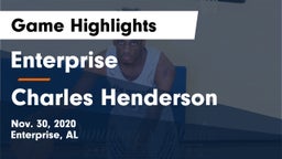 Enterprise  vs Charles Henderson  Game Highlights - Nov. 30, 2020