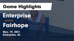 Enterprise  vs Fairhope  Game Highlights - Nov. 19, 2021