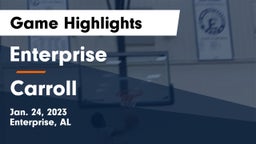 Enterprise  vs Carroll   Game Highlights - Jan. 24, 2023