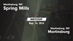 Matchup: Spring Mills High vs. Martinsburg  2016