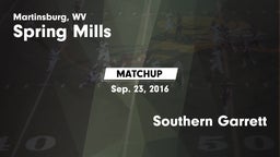 Matchup: Spring Mills High vs. Southern Garrett 2016
