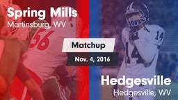 Matchup: Spring Mills High vs. Hedgesville  2016