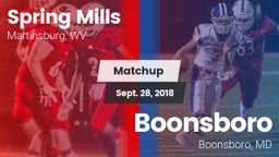 Matchup: Spring Mills High vs. Boonsboro  2018