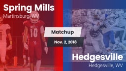 Matchup: Spring Mills High vs. Hedgesville  2018