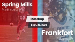 Matchup: Spring Mills High vs. Frankfort  2020