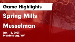Spring Mills  vs Musselman  Game Highlights - Jan. 12, 2023
