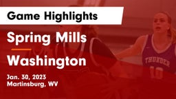 Spring Mills  vs Washington  Game Highlights - Jan. 30, 2023