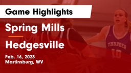 Spring Mills  vs Hedgesville  Game Highlights - Feb. 16, 2023