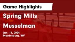 Spring Mills  vs Musselman  Game Highlights - Jan. 11, 2024