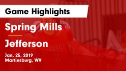 Spring Mills  vs Jefferson  Game Highlights - Jan. 25, 2019