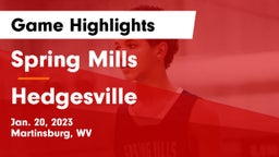 Spring Mills  vs Hedgesville  Game Highlights - Jan. 20, 2023