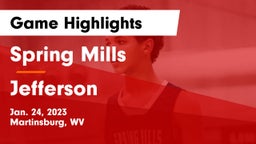 Spring Mills  vs Jefferson  Game Highlights - Jan. 24, 2023