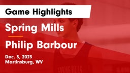 Spring Mills  vs Philip Barbour  Game Highlights - Dec. 3, 2023