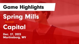 Spring Mills  vs Capital  Game Highlights - Dec. 27, 2023