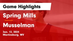 Spring Mills  vs Musselman  Game Highlights - Jan. 12, 2024