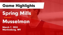 Spring Mills  vs Musselman  Game Highlights - March 7, 2024