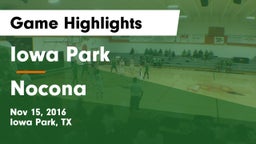 Iowa Park  vs Nocona  Game Highlights - Nov 15, 2016