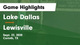 Lake Dallas  vs Lewisville  Game Highlights - Sept. 22, 2020