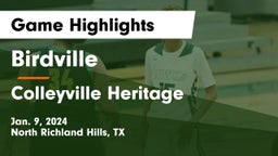 Birdville  vs Colleyville Heritage  Game Highlights - Jan. 9, 2024