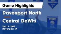 Davenport North  vs Central DeWitt  Game Highlights - Feb. 6, 2024