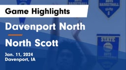 Davenport North  vs North Scott  Game Highlights - Jan. 11, 2024