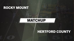 Matchup: Rocky Mount High vs. Hertford County  2016
