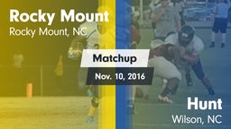 Matchup: Rocky Mount High vs. Hunt  2016