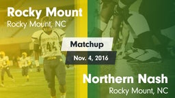 Matchup: Rocky Mount High vs. Northern Nash  2016