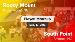 Matchup: Rocky Mount High vs. South Point  2016