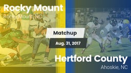 Matchup: Rocky Mount High vs. Hertford County  2017