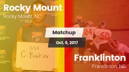 Matchup: Rocky Mount High vs. Franklinton  2017