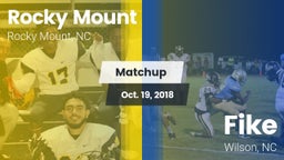 Matchup: Rocky Mount High vs. Fike  2018