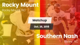 Matchup: Rocky Mount High vs. Southern Nash  2018