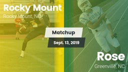 Matchup: Rocky Mount High vs. Rose  2019