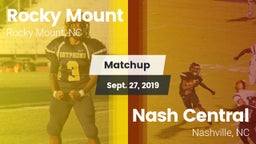 Matchup: Rocky Mount High vs. Nash Central  2019
