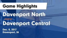 Davenport North  vs Davenport Central  Game Highlights - Dec. 8, 2017