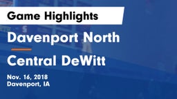 Davenport North  vs Central DeWitt Game Highlights - Nov. 16, 2018