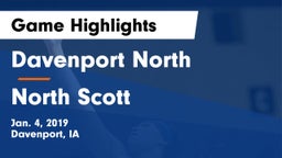 Davenport North  vs North Scott  Game Highlights - Jan. 4, 2019