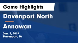 Davenport North  vs Annawan  Game Highlights - Jan. 5, 2019