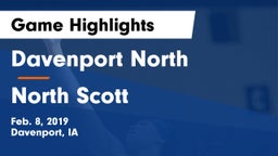 Davenport North  vs North Scott  Game Highlights - Feb. 8, 2019
